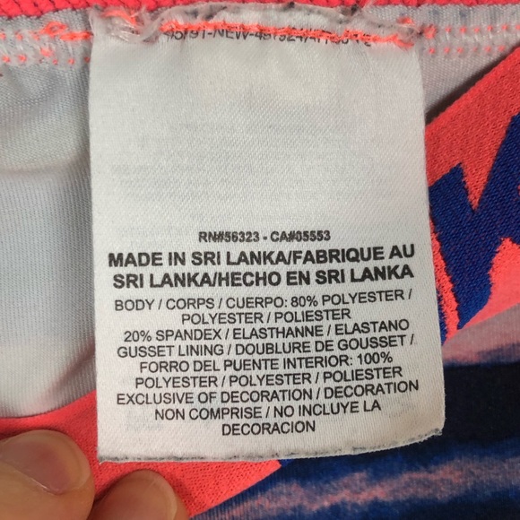 Nike Pro Tiger Stripe Printed Capri Leggings Small - Picture 6 of 8